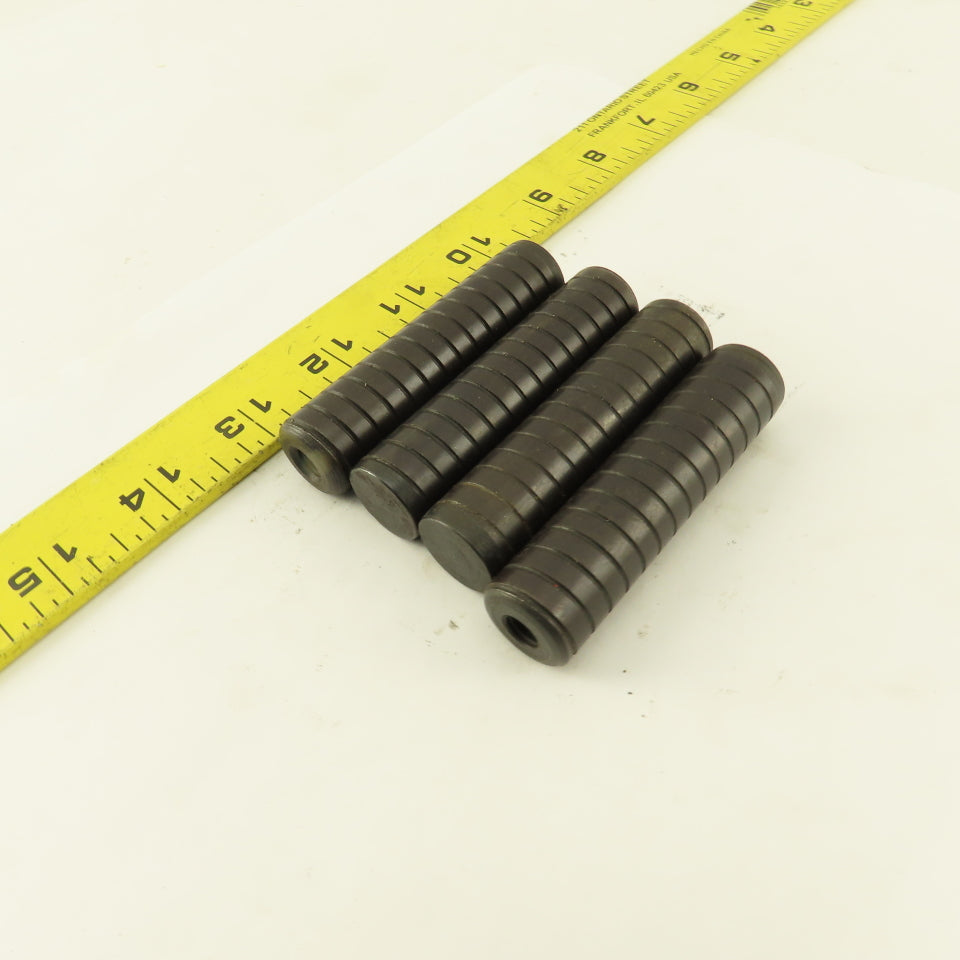 3/4" x 3" Alloy Steel Spiral Groove Pull Dowel Pin Black Oxide 5/16-18 Lot Of 4