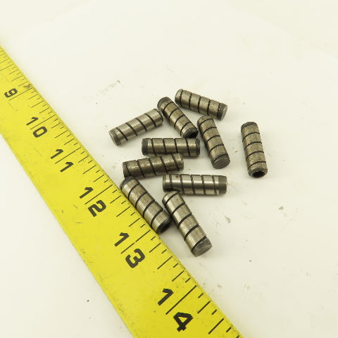 5/16" x 1" Alloy Steel Spiral Groove Pull Dowel Pin Black Oxide 10-32 Lot Of 10