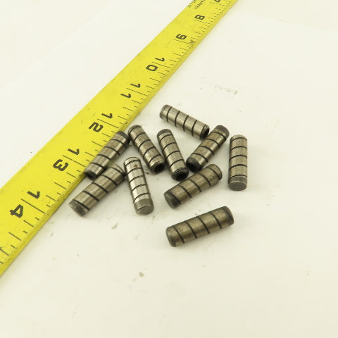 5/16" x 1" Alloy Steel Spiral Groove Pull Dowel Pin Black Oxide 10-32 Lot Of 10
