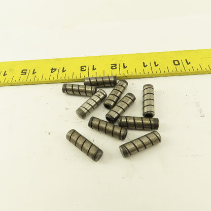 5/16" x 1" Alloy Steel Spiral Groove Pull Dowel Pin Black Oxide 10-32 Lot Of 10
