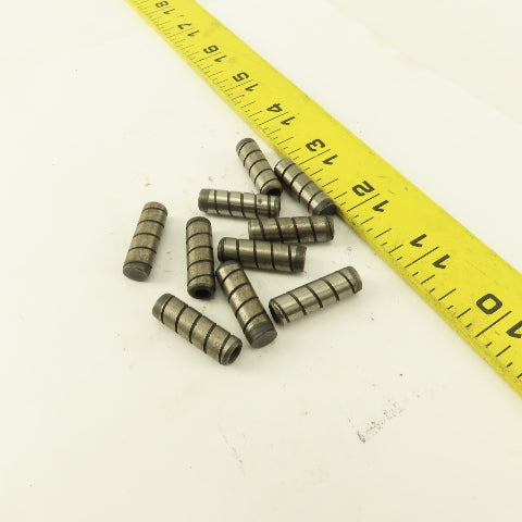 5/16" x 1" Alloy Steel Spiral Groove Pull Dowel Pin Black Oxide 10-32 Lot Of 10
