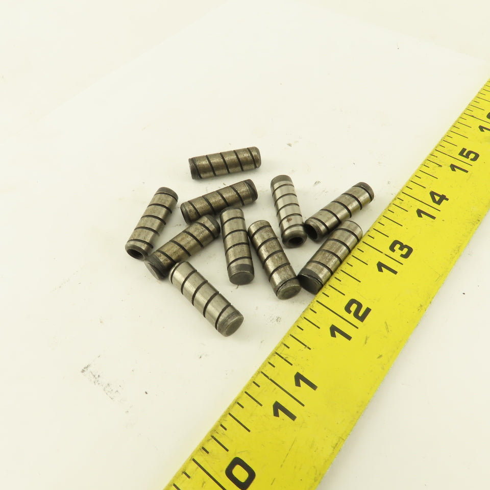 5/16" x 1" Alloy Steel Spiral Groove Pull Dowel Pin Black Oxide 10-32 Lot Of 10