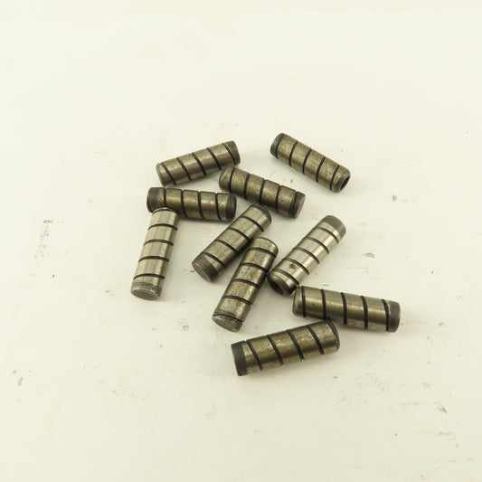 5/16" x 1" Alloy Steel Spiral Groove Pull Dowel Pin Black Oxide 10-32 Lot Of 10