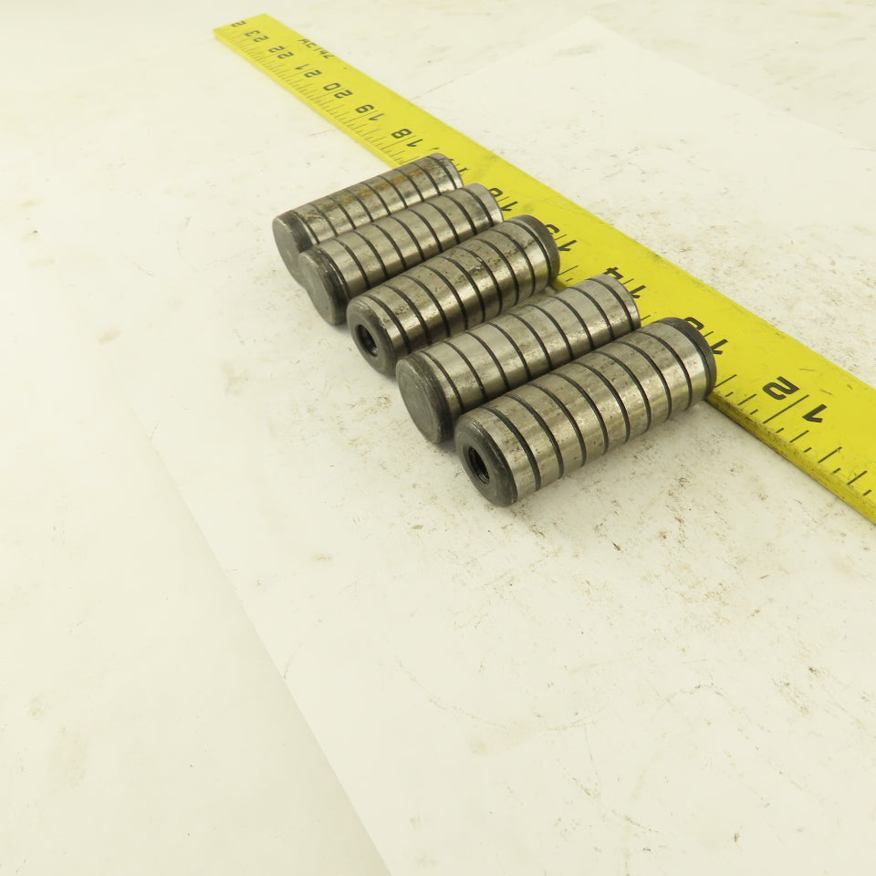 3/4" x 2" Alloy Steel Spiral Groove Pull Dowel Pin 5/16-18 Lot Of 5