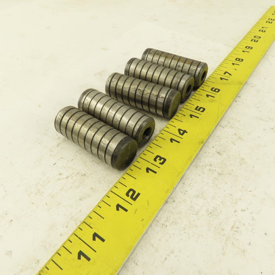 3/4" x 2" Alloy Steel Spiral Groove Pull Dowel Pin 5/16-18 Lot Of 5