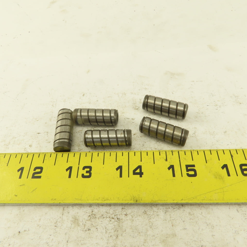 3/8" x 1" Alloy Steel Spiral Groove Pull Dowel Pin 10-32 Lot Of 5