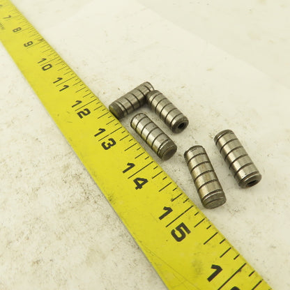 3/8" x 1" Alloy Steel Spiral Groove Pull Dowel Pin 10-32 Lot Of 5