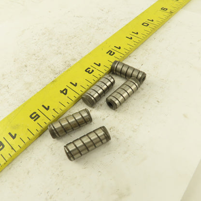 3/8" x 1" Alloy Steel Spiral Groove Pull Dowel Pin 10-32 Lot Of 5