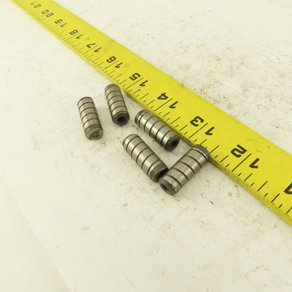 3/8" x 1" Alloy Steel Spiral Groove Pull Dowel Pin 10-32 Lot Of 5