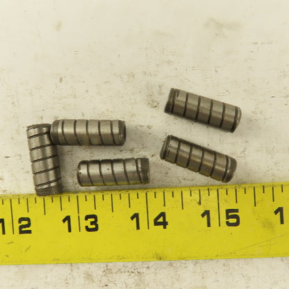 3/8" x 1" Alloy Steel Spiral Groove Pull Dowel Pin 10-32 Lot Of 5