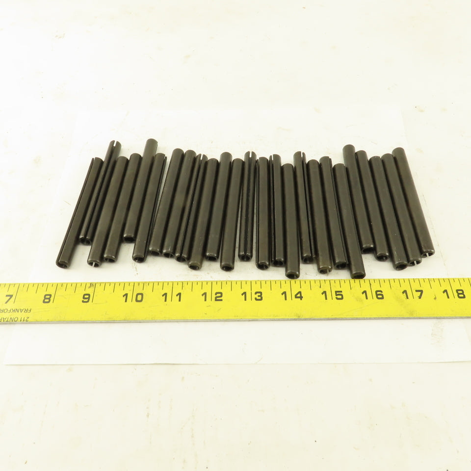3/8" x 3-3/4" Split Spring Tension Pin Black Oxide Lot Of 24