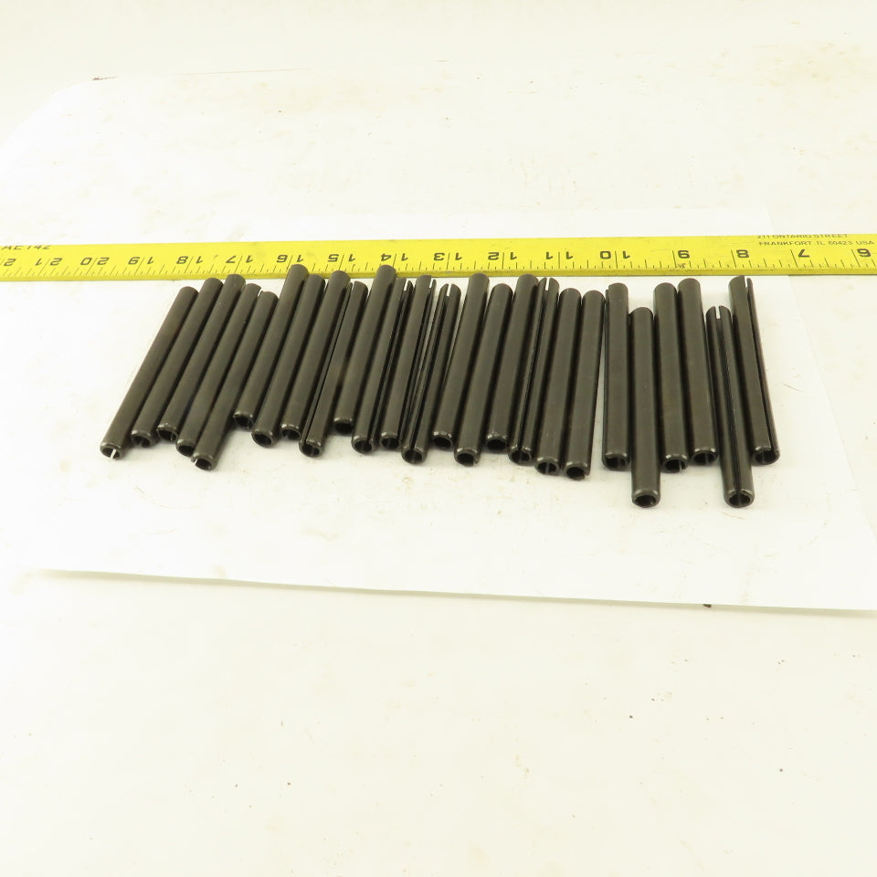 3/8" x 3-3/4" Split Spring Tension Pin Black Oxide Lot Of 24