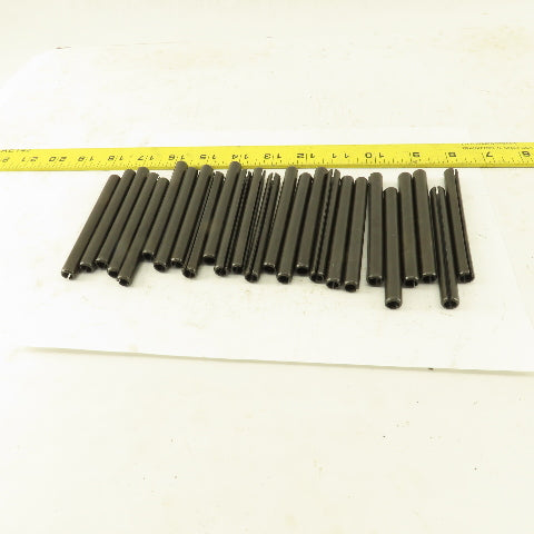 3/8" x 3-3/4" Split Spring Tension Pin Black Oxide Lot Of 24