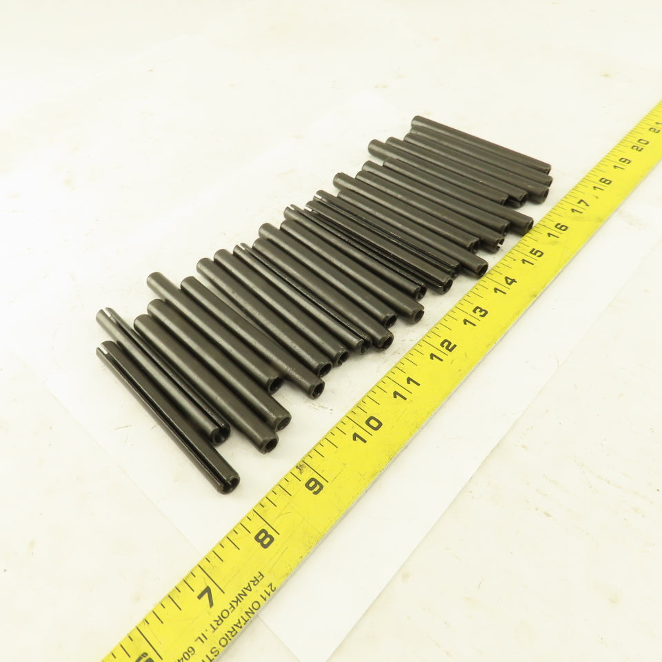 3/8" x 3-3/4" Split Spring Tension Pin Black Oxide Lot Of 24
