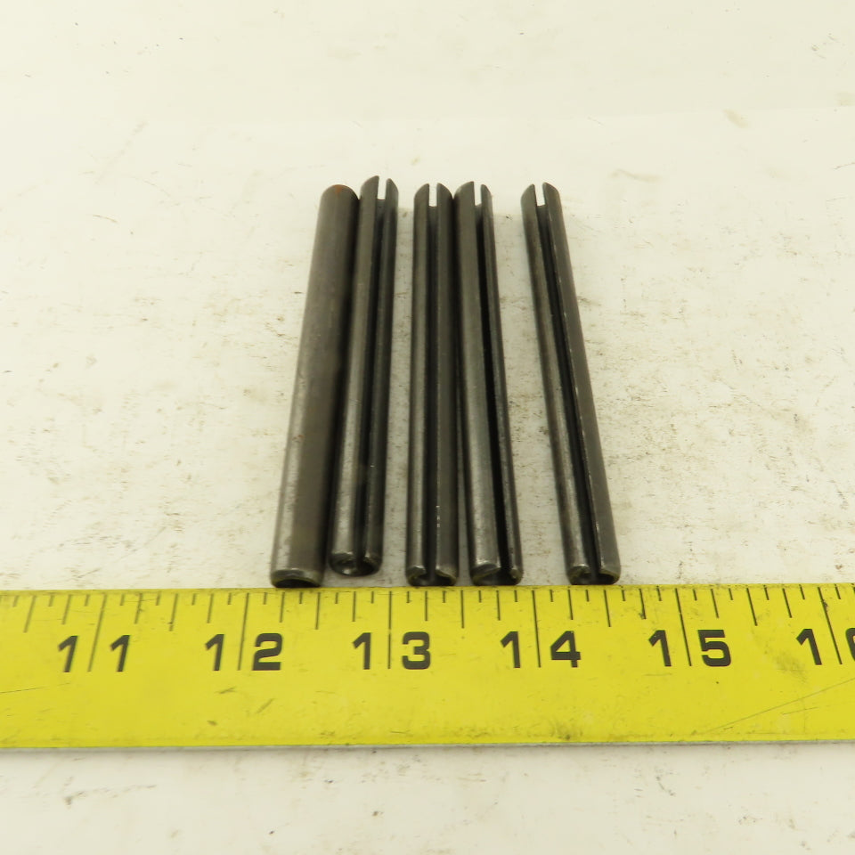 3/8" x 4" Split Spring Tension Pin Black Oxide Lot Of 5