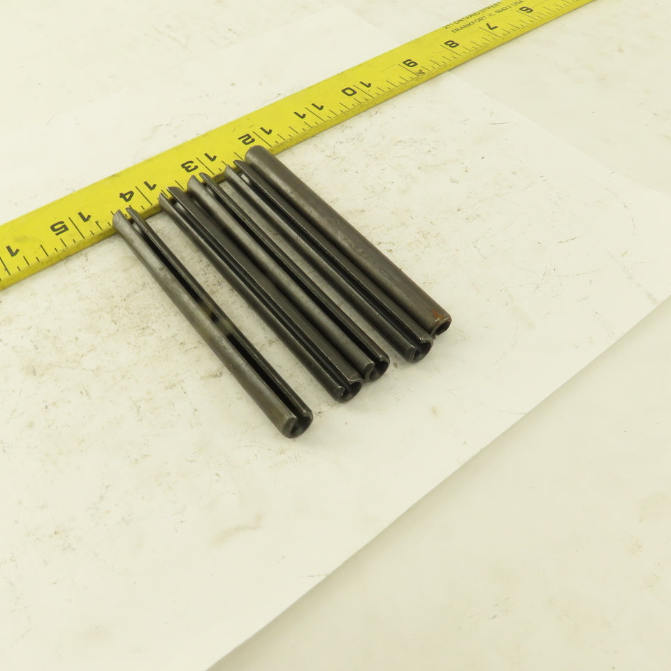 3/8" x 4" Split Spring Tension Pin Black Oxide Lot Of 5