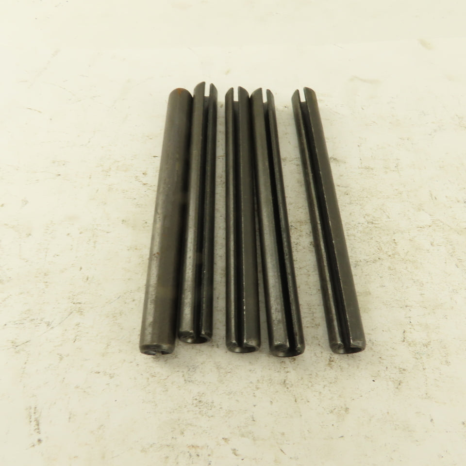 3/8" x 4" Split Spring Tension Pin Black Oxide Lot Of 5