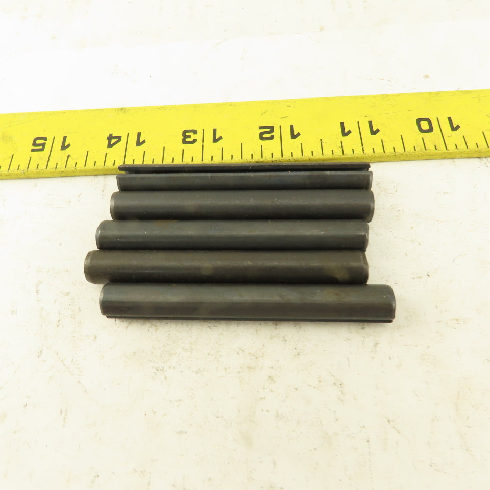 3/8" x 3" Split Spring Tension Pin Black Oxide Lot Of 5