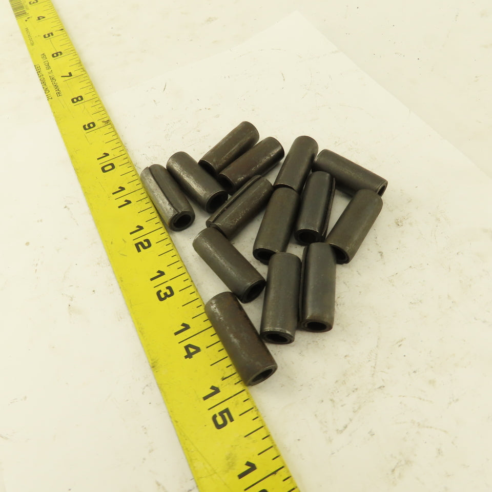 1/2" x 1-1/4" Coiled Steel Spring Pin Black Oxide Lot of 14