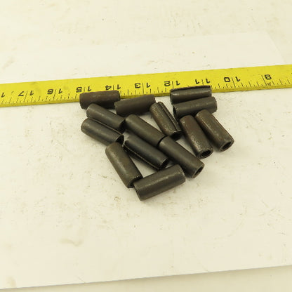 1/2" x 1-1/4" Coiled Steel Spring Pin Black Oxide Lot of 14