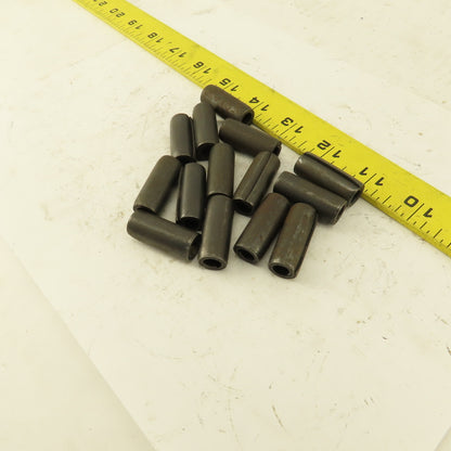 1/2" x 1-1/4" Coiled Steel Spring Pin Black Oxide Lot of 14