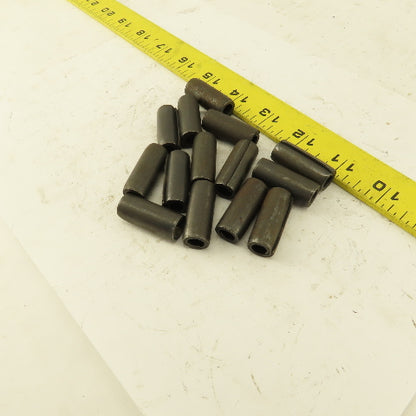 1/2" x 1-1/4" Coiled Steel Spring Pin Black Oxide Lot of 14