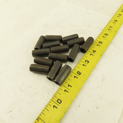 1/2" x 1-1/4" Coiled Steel Spring Pin Black Oxide Lot of 14