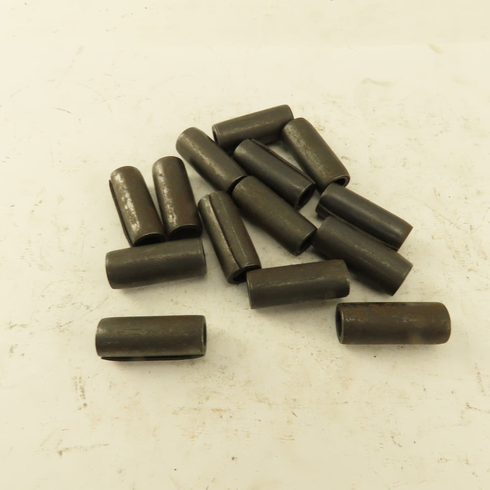 1/2" x 1-1/4" Coiled Steel Spring Pin Black Oxide Lot of 14