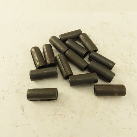 1/2" x 1-1/4" Coiled Steel Spring Pin Black Oxide Lot of 14