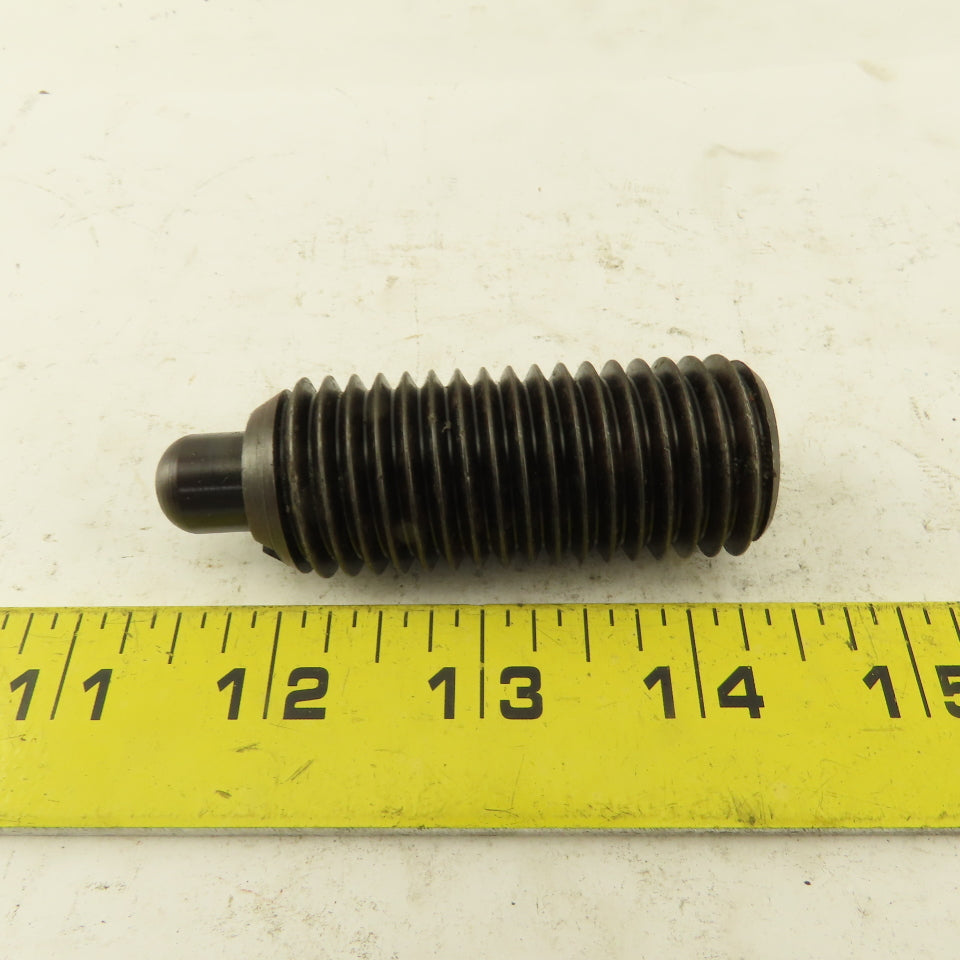 1"-8 Hex Steel Standard Spring Plunger 1/2" Steel Nose 2-7/8" OAL