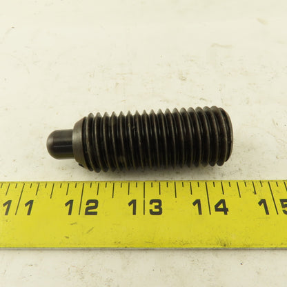 1"-8 Hex Steel Standard Spring Plunger 1/2" Steel Nose 2-7/8" OAL
