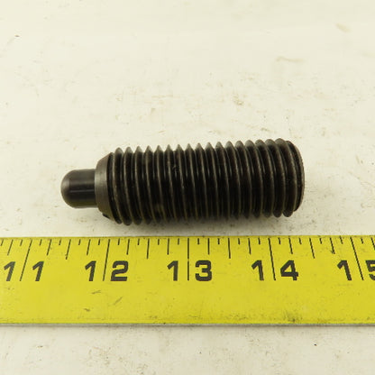1"-8 Hex Steel Standard Spring Plunger 1/2" Steel Nose 2-7/8" OAL