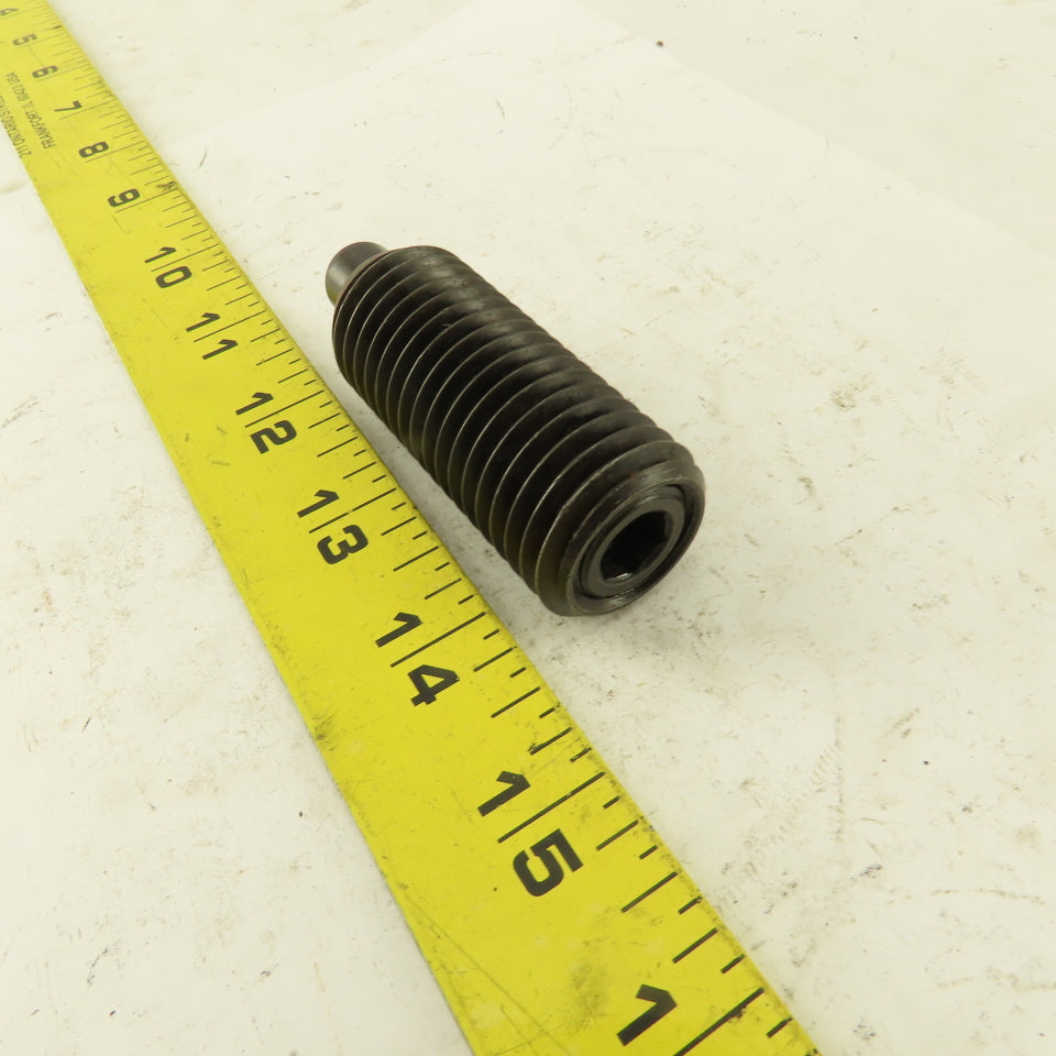 1"-8 Hex Steel Standard Spring Plunger 1/2" Steel Nose 2-7/8" OAL