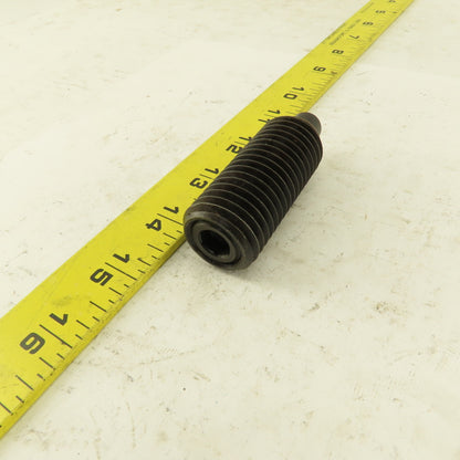 1"-8 Hex Steel Standard Spring Plunger 1/2" Steel Nose 2-7/8" OAL