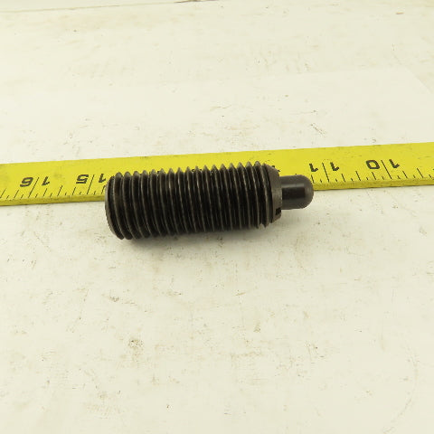 1"-8 Hex Steel Standard Spring Plunger 1/2" Steel Nose 2-7/8" OAL