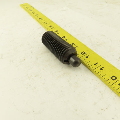 1"-8 Hex Steel Standard Spring Plunger 1/2" Steel Nose 2-7/8" OAL