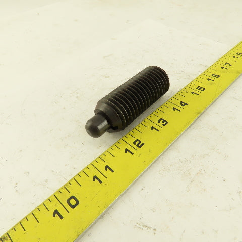 1"-8 Hex Steel Standard Spring Plunger 1/2" Steel Nose 2-7/8" OAL