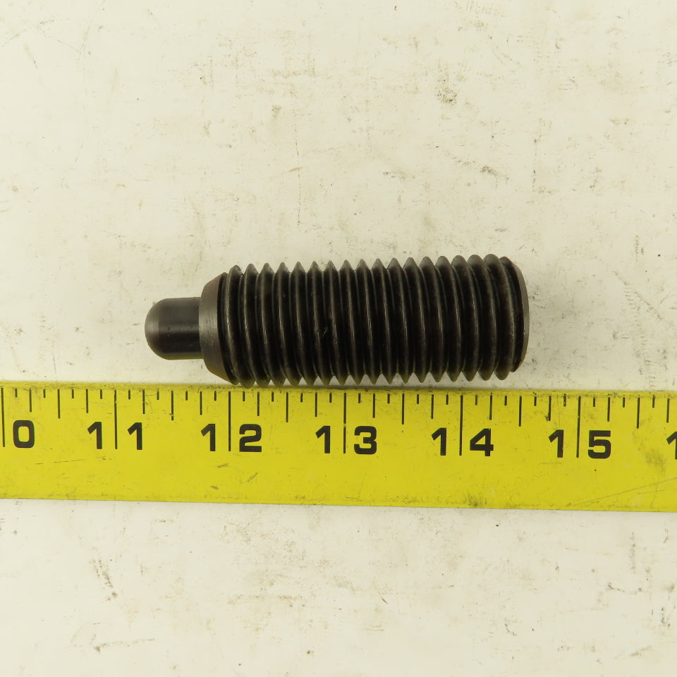 1"-8 Hex Steel Standard Spring Plunger 1/2" Steel Nose 2-7/8" OAL