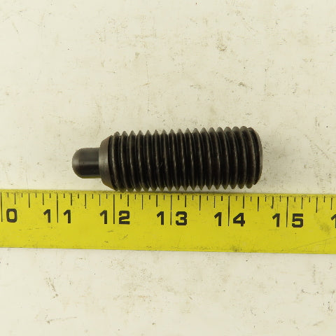 1"-8 Hex Steel Standard Spring Plunger 1/2" Steel Nose 2-7/8" OAL