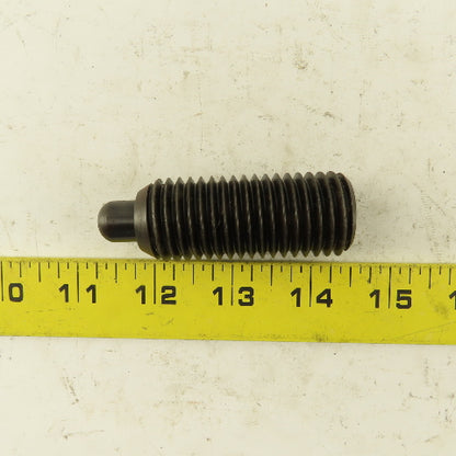 1"-8 Hex Steel Standard Spring Plunger 1/2" Steel Nose 2-7/8" OAL