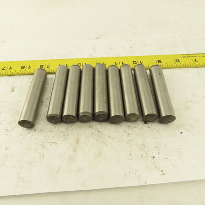 16mm x 80mm Steel Alloy Dowel Pin Lot Of 9
