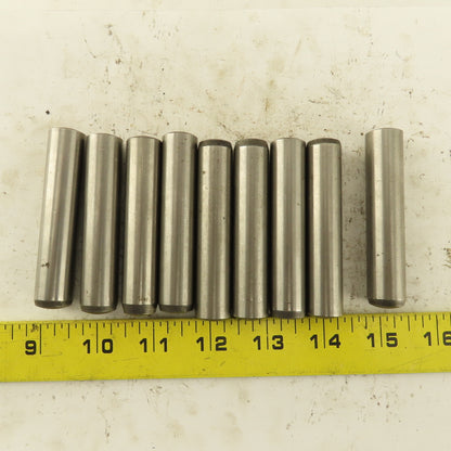16mm x 80mm Steel Alloy Dowel Pin Lot Of 9