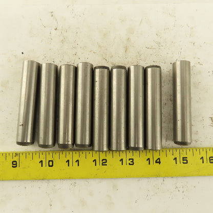 16mm x 80mm Steel Alloy Dowel Pin Lot Of 9