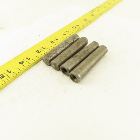 12mm x 60mm Steel Metric Pull Taper Pin 13.08mm Large End M8-1.25 Lot Of 4