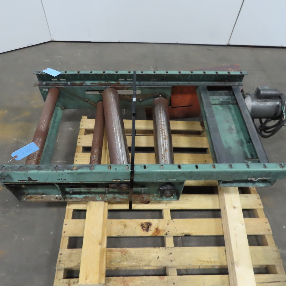 Center Drive for Belt Conveyor 24" Wide Rollers 115/230V Single Phase 12 FPM 1Ph