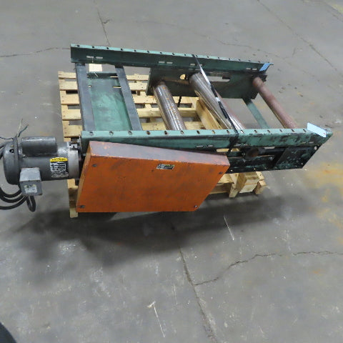 Center Drive for Belt Conveyor 24" Wide Rollers 115/230V Single Phase 12 FPM 1Ph