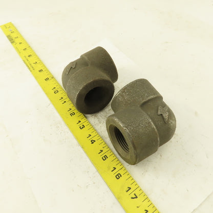 Anvil SA/A105 B16 CAB685 90° Elbow Pipe Fitting Female Threads 1" Lot of 2