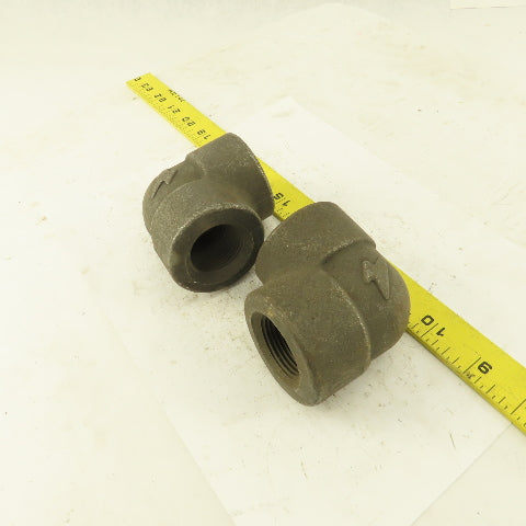 Anvil SA/A105 B16 CAB685 90° Elbow Pipe Fitting Female Threads 1" Lot of 2