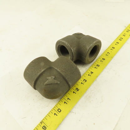 Anvil SA/A105 B16 CAB685 90° Elbow Pipe Fitting Female Threads 1" Lot of 2