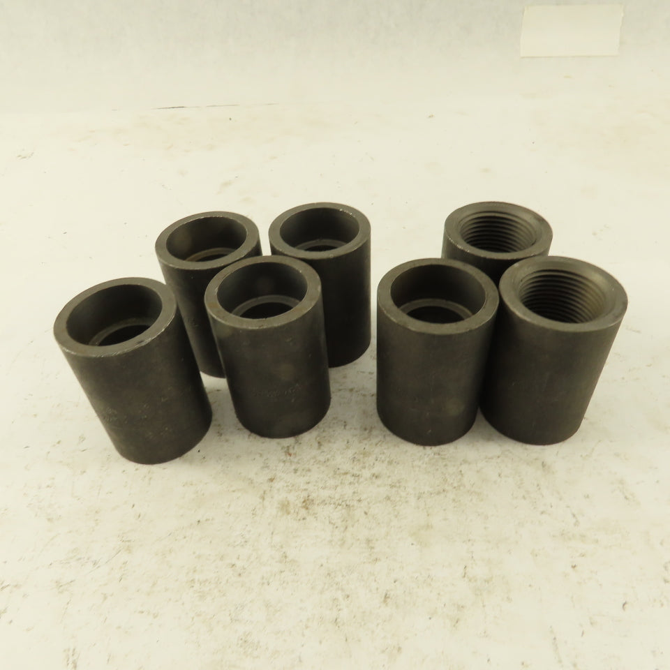 SA/A105 B16 3/4" Thread to Socket Weld Forged Carbon Steel Connector Lot of 7
